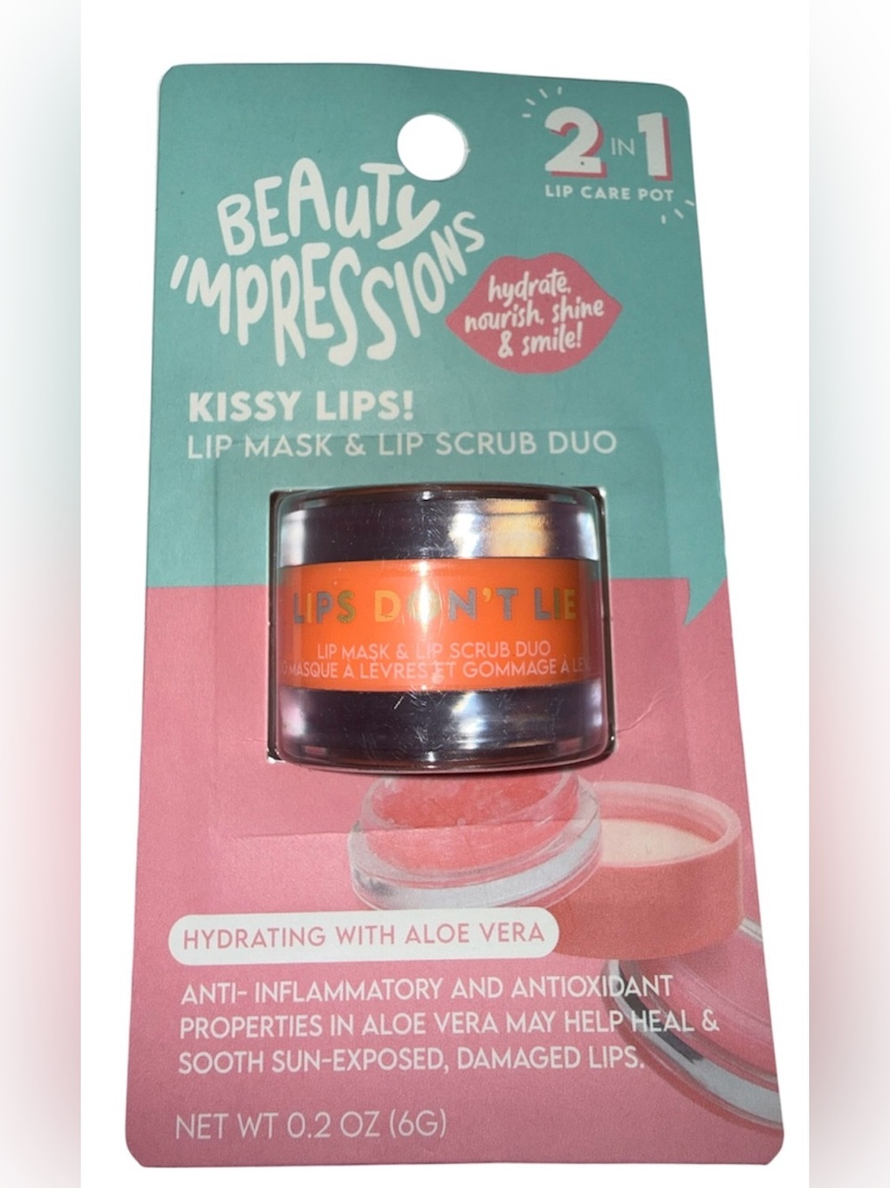 Beauty Impressions 2 in 1 Lip Care Pot